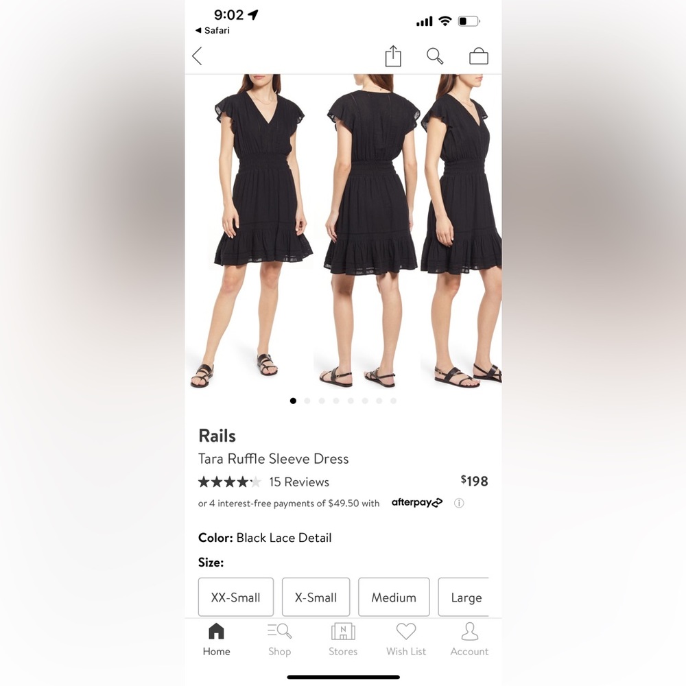 Rails Tara Black Dress